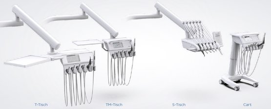 KaVo uniQa Tisch-Varianten