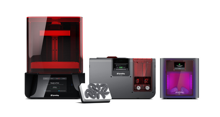 SprintRay Pro 95, Pro Wash/Dry und ProCure Frontansicht